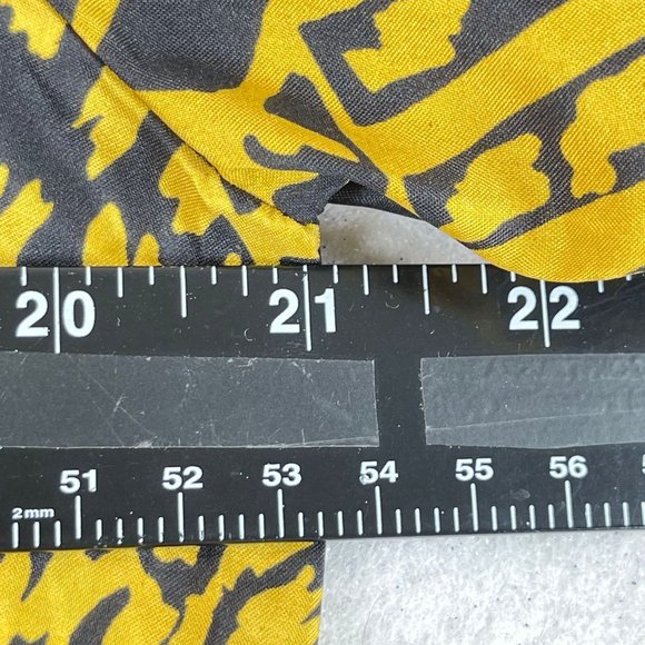 NWOT Vintage JUDY BOND Womens 14 Animal Print Smocked Waist Button V-Neck Blouse - Picture 8 of 9